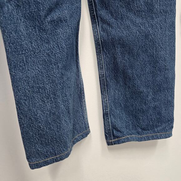 Agolde Women's Straight Leg Jeans - Dark Blue - Picture 6 of 9